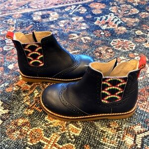 Mini Boden leather rainbow Chelsea toddler boots size 11.5